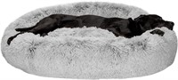 Furhaven XL Dog Bed  Mist Gray  114Lx114Wx23H cm