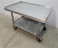Stainless rolling grill cart 36"24"25"