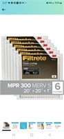 Filtrete 20x20x1 Air Filter  MPR 300  MERV 5  Clea