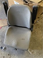 Gray Bad Boy Mower Seat with Armrests