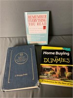 Lot 3 Books: Home Buying Help, Dictionary, Self-He