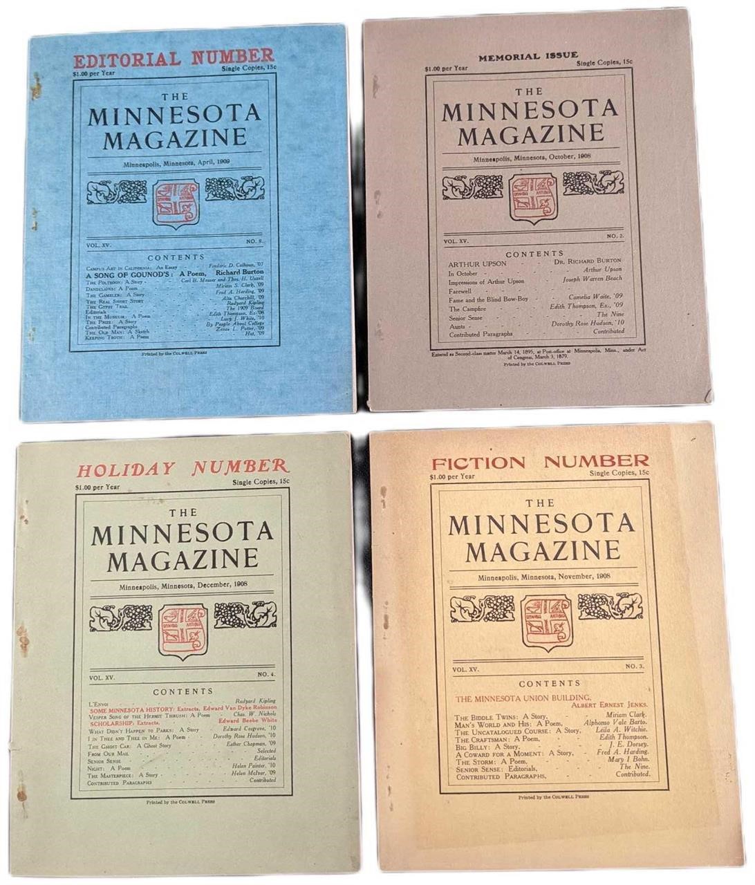 Four Antique Minnesota Magazine Collage Newsletter