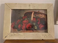 Framed Poster of Roses