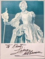 Autographed Licia Albanese Publicity Photo Print O