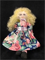 Vintage Hamilton Collection Curly Blond Plush 1991