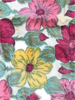 Gorgeous 1950s Floral Curtain Fabric
