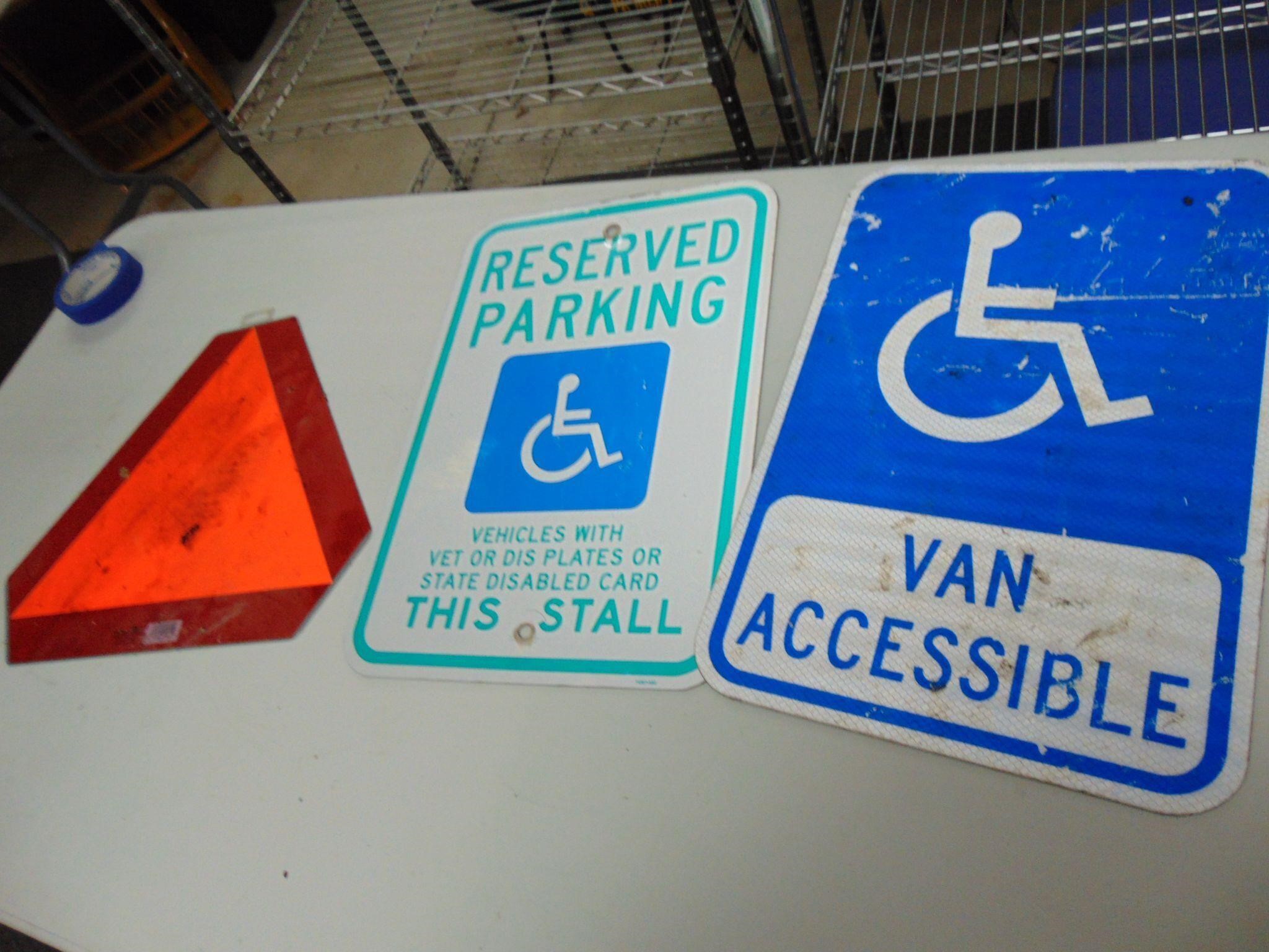 Handicap Metal Signs and Warning Sign