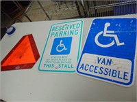 Handicap Metal Signs and Warning Sign