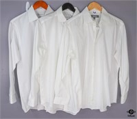 Sz 15.5 & 16 Men's Long Sleeve White Shirts / 3 pc