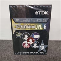 New-Oldstock TDK Dvd-Recordable 10 Pack