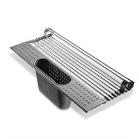 edge Roll Up Dish Drainer, Over The Sink Multi-Pur