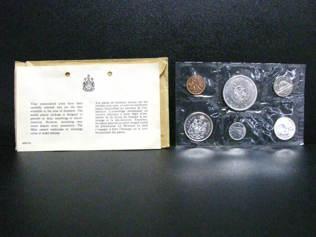 ROYAL CANADIAN MINT UNCIRCULATED 1964 COINS
