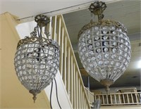 Crystal Beaded Pendant Light Fixtures.