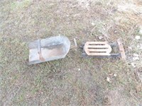 Small Snow Sled & Coal Scoop