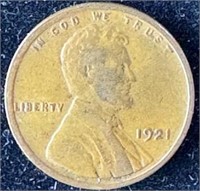 1921 Lincoln Wheat Penny