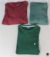 Size L Men's Long Sleeve T-Shirts / 3 pc