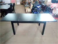 Beautiful Black Table with 2 Leafs Measures 87" x
