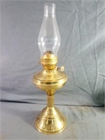 Unique Double Wick Vintage Brass Oil Lamp England