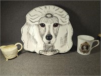Dogs By Nina Collectible Poodle Plate, Belleek