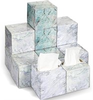 Uiifan 24 Pcs Marble Tissue Box  2 Ply