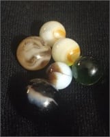 (5) Vintage Marbles