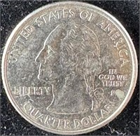 2000-P "Too Crabby" Engraved Quarter