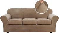 Velvet Plush Sofa Slipcover  90 Inch