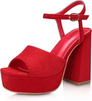 6 Red - Rsxses High Heel Sandals for Women