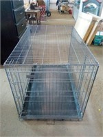 Large Pet Crate has 2 Doors Measures 29.5" x 48"