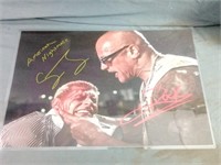 WWE The Rock & Cody Rhodes Laminated Picture Has