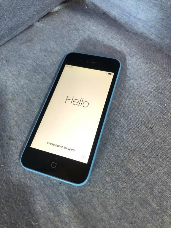 Apple IPhone 5C In Blue-(Tested) No Charging