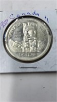 1958 Canadian silver dollar