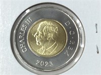 2023 King Charles III Toonie - removed from mint
