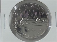 1978 Canadian Dollar - removed from mint set