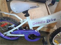 White & Purple Supercyle Kid's 'Doodle Bike'