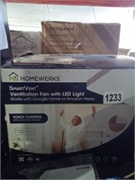 Homewerks Smart Vent Ventilation Fan With Led