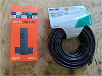 Amazon Fire TV Stick 4K and Coaxial Cable