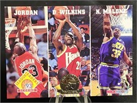 Michael Jordan w/ Dominique Wilkins, & Karl