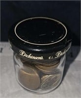 jar of old pennies