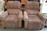 Pair of Ashley Cloth Recliners