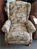 Cute Floral Upholstered Recliner