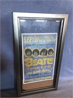 Beatles Signed Concert Poster Reprint 15x27Inch