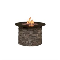 Allen And Roth Stacked Stone Fire Pit