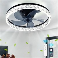 20" Modern Led Ceiling Fan With Lights