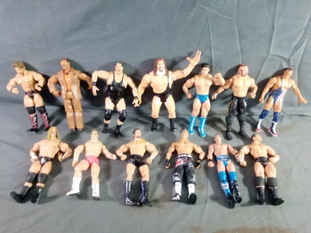 Large Assortment of Wrestling Figurines
