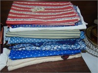 stack of quilting material