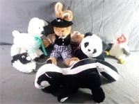 Great Assortment of Stuffies Includes 2 Handmade
