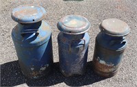 (3) Milk Cans
