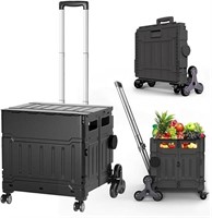 Foldable Rolling Cart with Lid