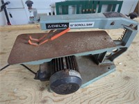 Delta 15" Scroll Saw Powers On